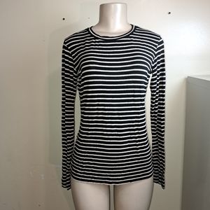 Blue les copains striped long sleeve Shirt Preppy Layers M